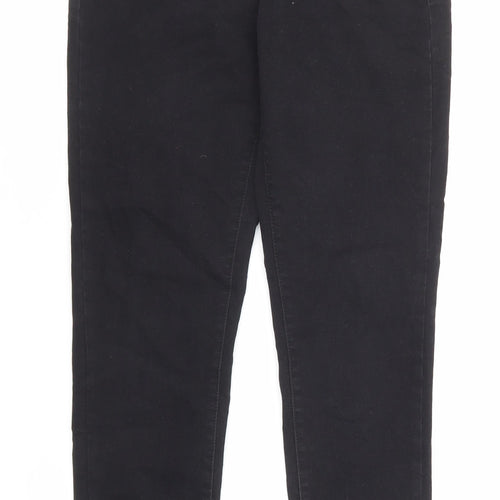 Denim & Co. Womens Black Cotton Skinny Jeans Size 10 Regular Zip