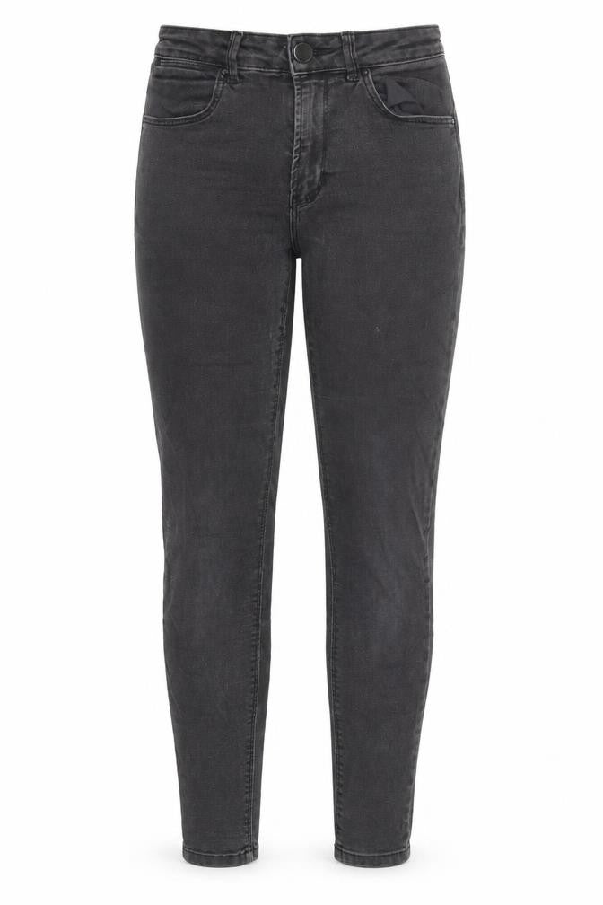 Dorothy Perkins Womens Grey Cotton Skinny Jeans Size 8 Regular Zip