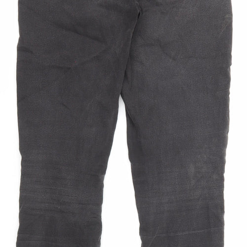 Dorothy Perkins Womens Grey Cotton Skinny Jeans Size 8 Regular Zip
