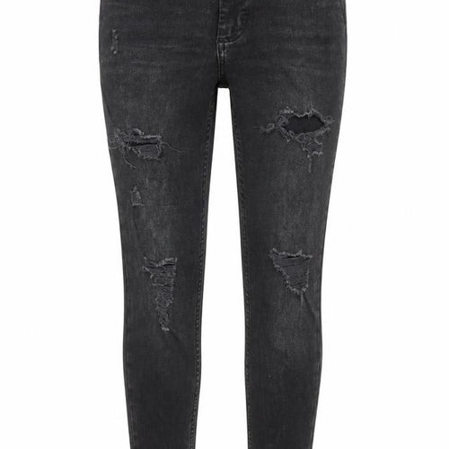 Denim & Co. Womens Black Cotton Skinny Jeans Size 8 Regular Zip
