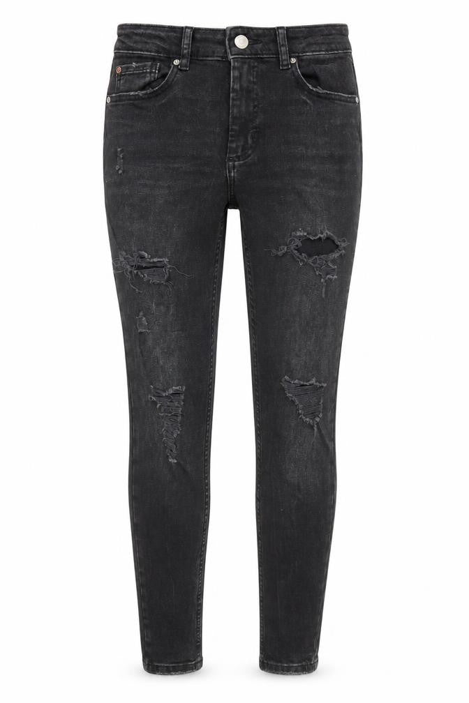 Denim & Co. Womens Black Cotton Skinny Jeans Size 8 Regular Zip