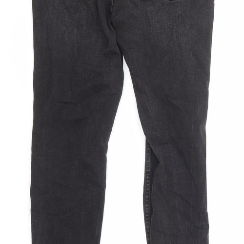 Denim & Co. Womens Black Cotton Skinny Jeans Size 8 Regular Zip