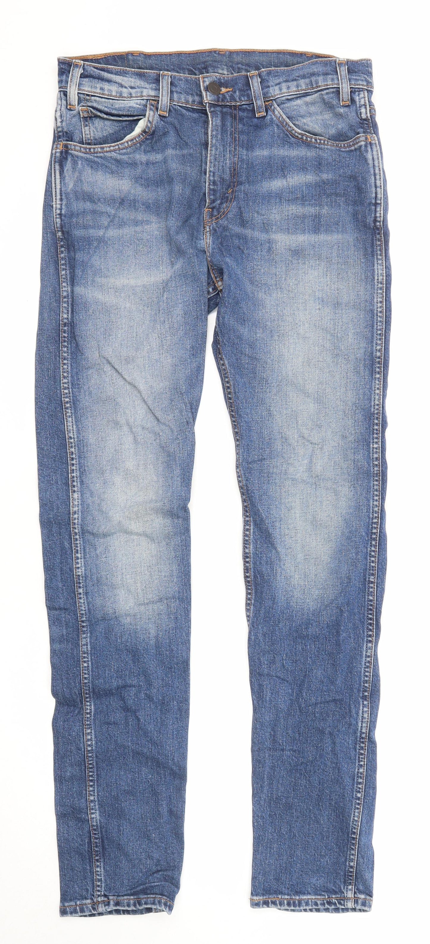 Levi's Mens Blue Cotton Skinny Jeans Size 30 in L32 in Regular Zip