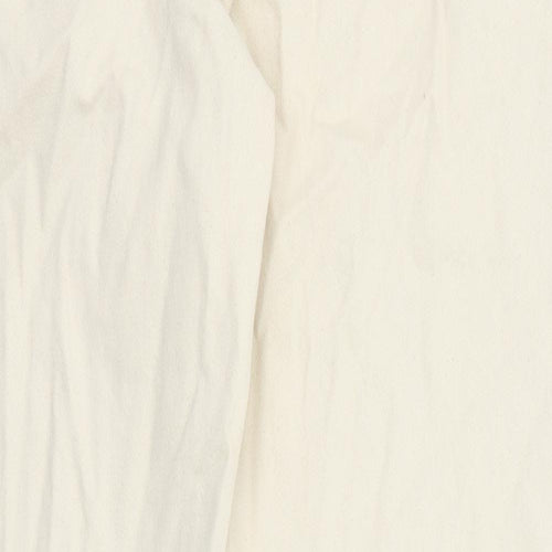 Denim & Co. Womens Beige Cotton Straight Jeans Size 14 Regular Zip