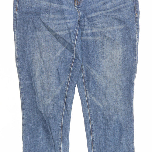 Gap Womens Blue Cotton Tapered Jeans Size 32 in Regular Zip