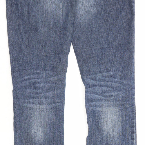 Clockwork Womens Blue Cotton Skinny Jeans Size 10 Regular Zip