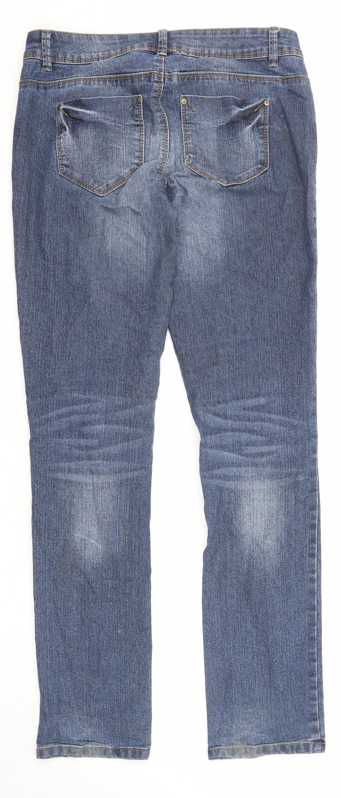 Clockwork Womens Blue Cotton Skinny Jeans Size 10 Regular Zip