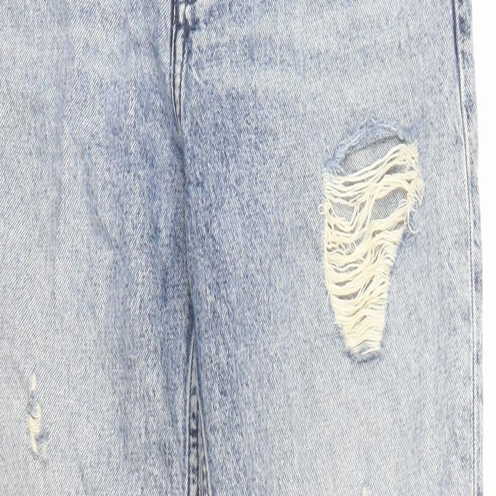 Tommy Hilfiger Womens Blue Cotton Straight Jeans Size 26 in Regular Zip