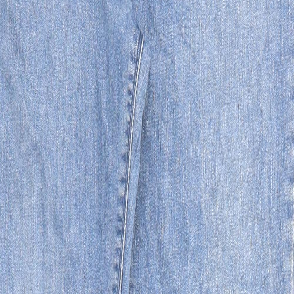 George Womens Blue Cotton Skinny Jeans Size 10 Regular Zip