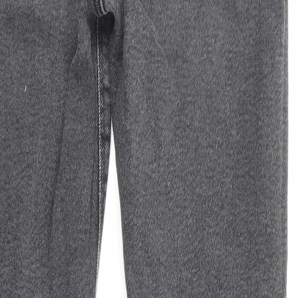 River Island Womens Black Cotton Skinny Jeans Size 12 Regular Zip