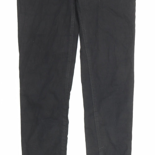 Mango Womens Black Cotton Skinny Jeans Size 10 Regular Zip