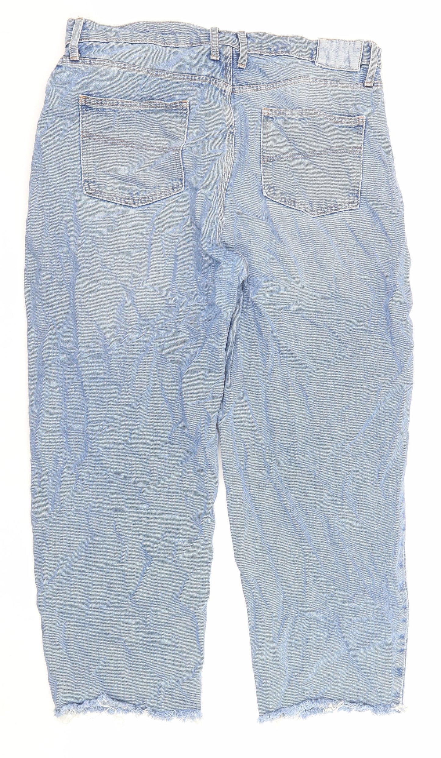 COLLUSION Womens Blue Cotton Tapered Jeans Size 38 in L30 in Regular Zip