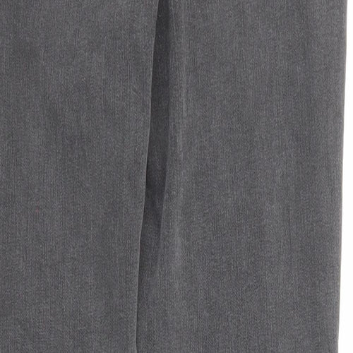 Bonmarché Womens Black Cotton Straight Jeans Size 18 Slim Zip