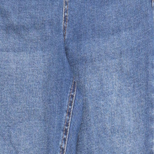 New Look Womens Blue Cotton Skinny Jeans Size 10 Regular Zip