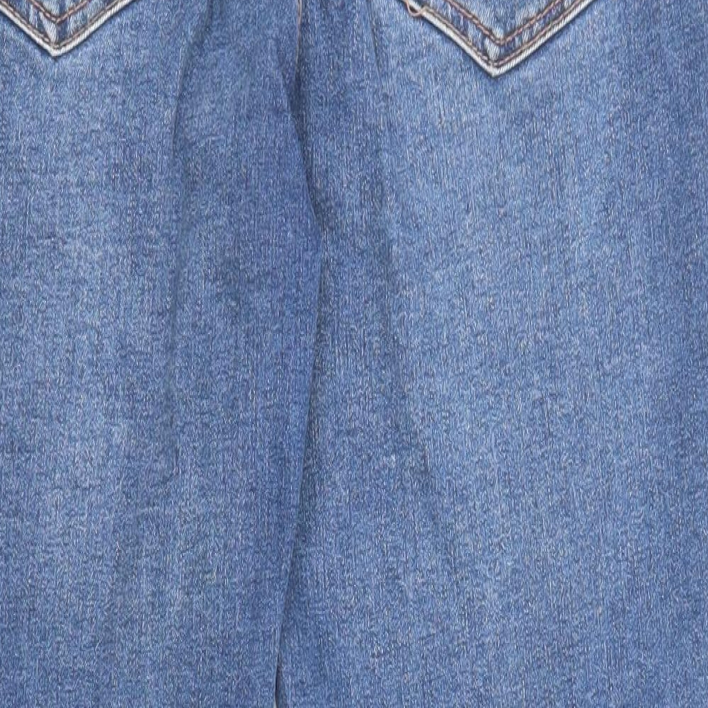 New Look Womens Blue Cotton Skinny Jeans Size 10 Regular Zip