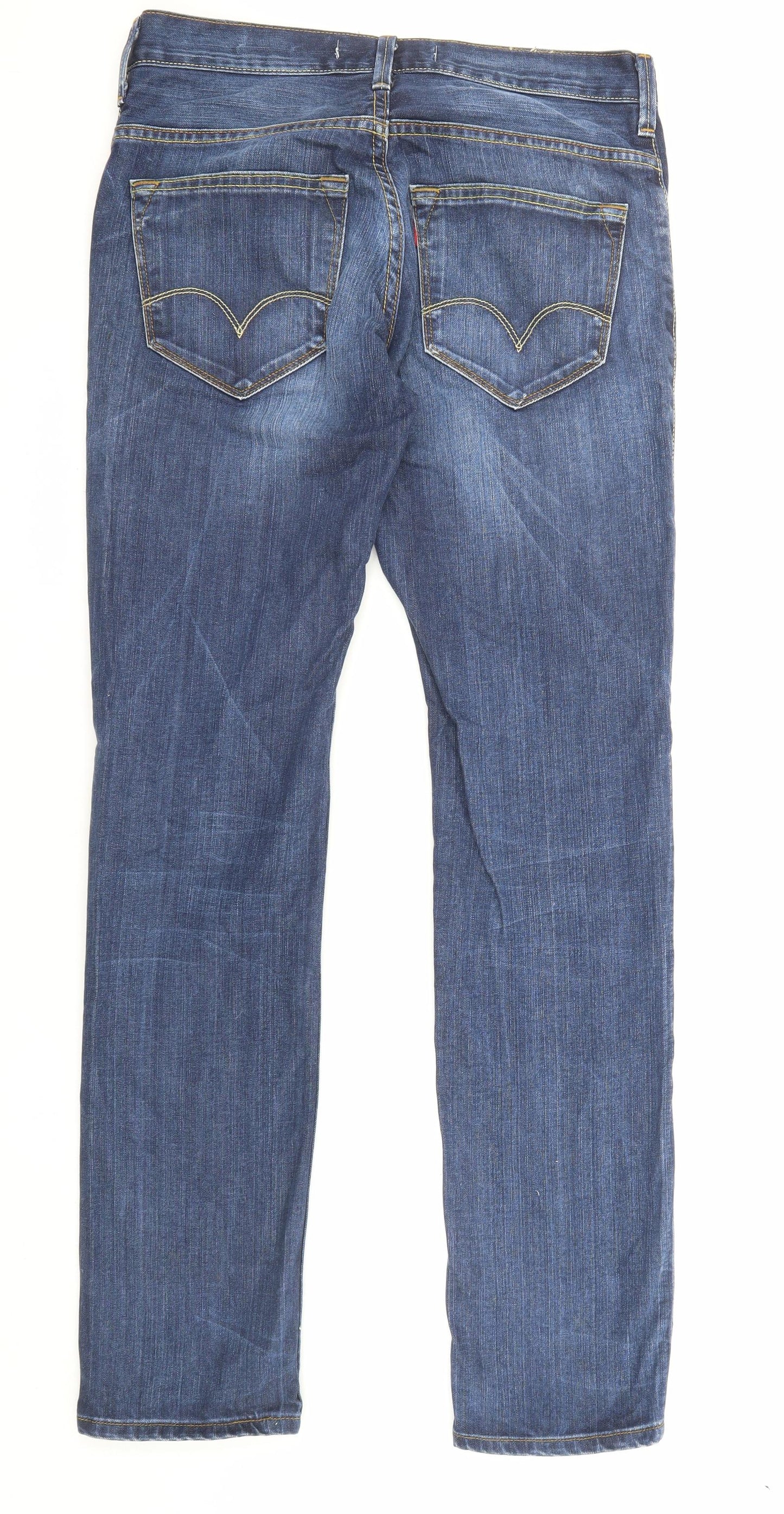 Levi's Mens Blue Cotton Skinny Jeans Size 31 in Regular Zip