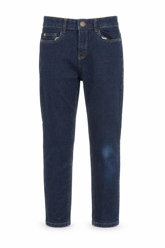 NEXT Boys Blue Cotton Skinny Jeans Size 11 Years Regular Zip