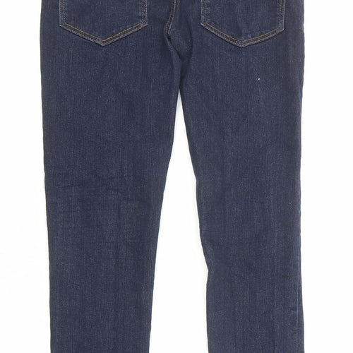 NEXT Boys Blue Cotton Skinny Jeans Size 11 Years Regular Zip
