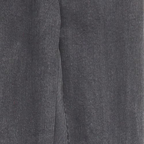 Topshop Womens Grey Cotton Skinny Jeans Size 25 in Regular Zip