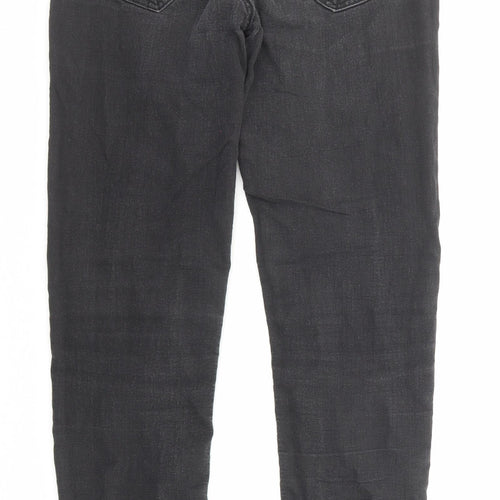 Lee Womens Black Cotton Skinny Jeans Size 25 in Regular Zip