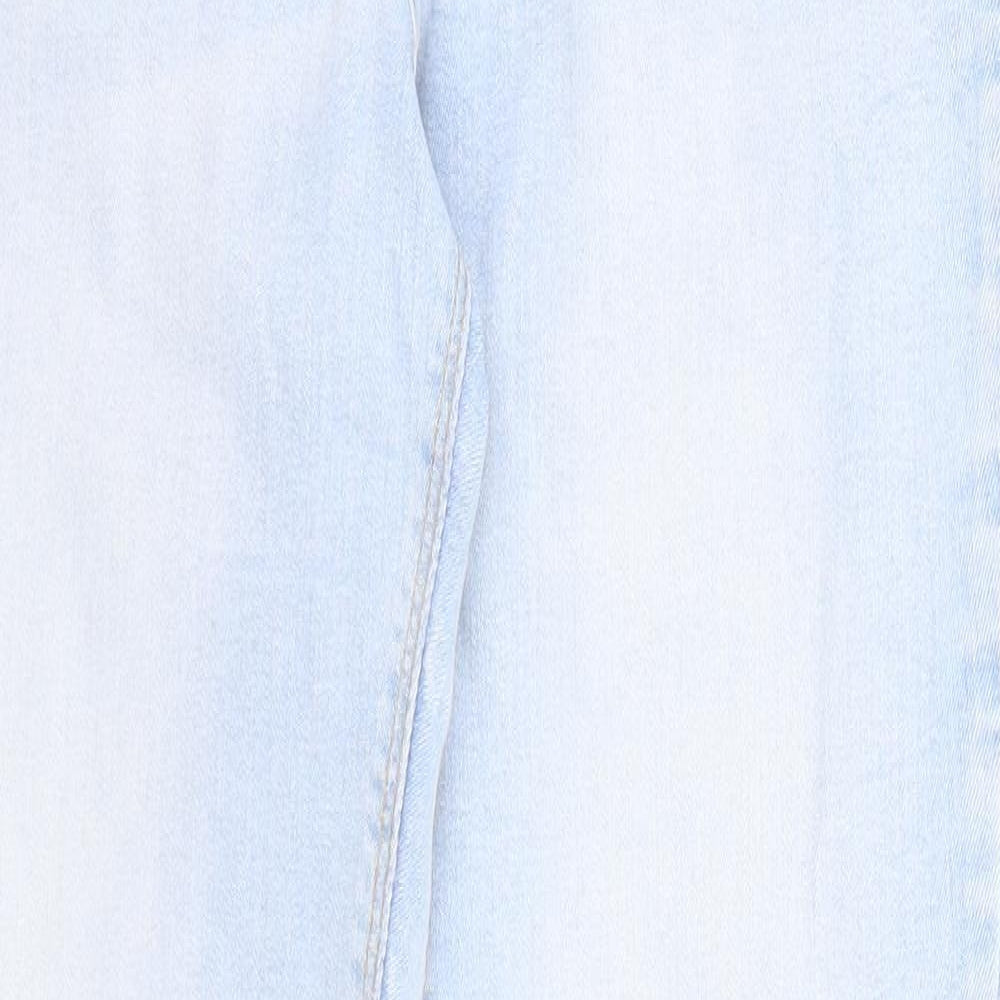 Denim & Co. Womens Blue Cotton Skinny Jeans Size 14 Regular Zip