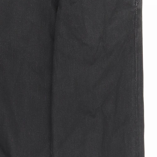 Tommy Hilfiger Mens Black Cotton Straight Jeans Size 34 in L32 in Regular Zip