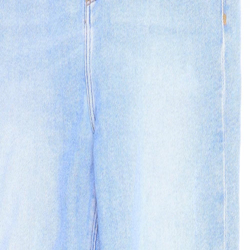 River Island Womens Blue Cotton Skinny Jeans Size 14 Regular Zip