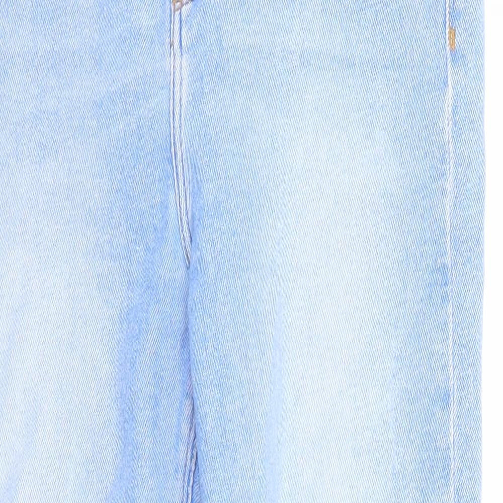 River Island Womens Blue Cotton Skinny Jeans Size 14 Regular Zip