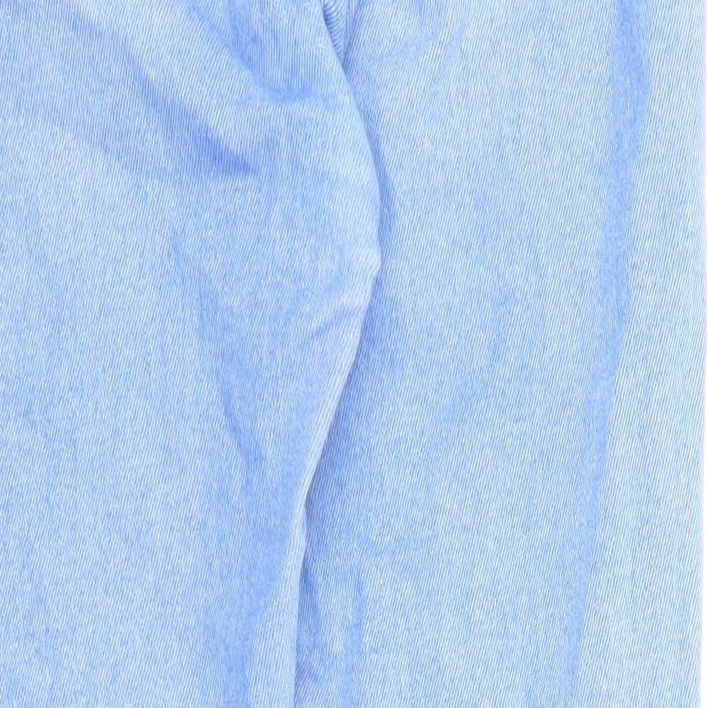 River Island Womens Blue Cotton Skinny Jeans Size 14 Regular Zip