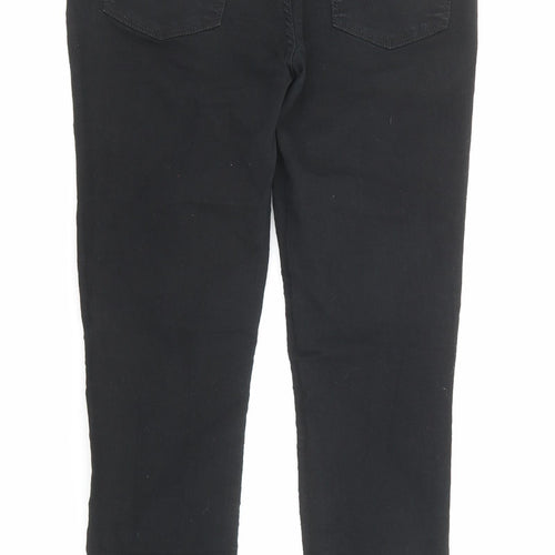 New Look Womens Black Cotton Skinny Jeans Size 10 Regular Zip
