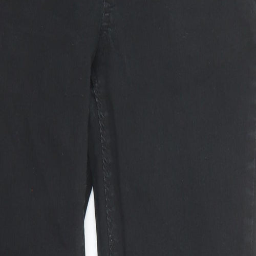 New Look Womens Black Cotton Skinny Jeans Size 10 Regular Zip