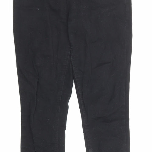 New Look Womens Black Cotton Skinny Jeans Size 10 Regular Zip