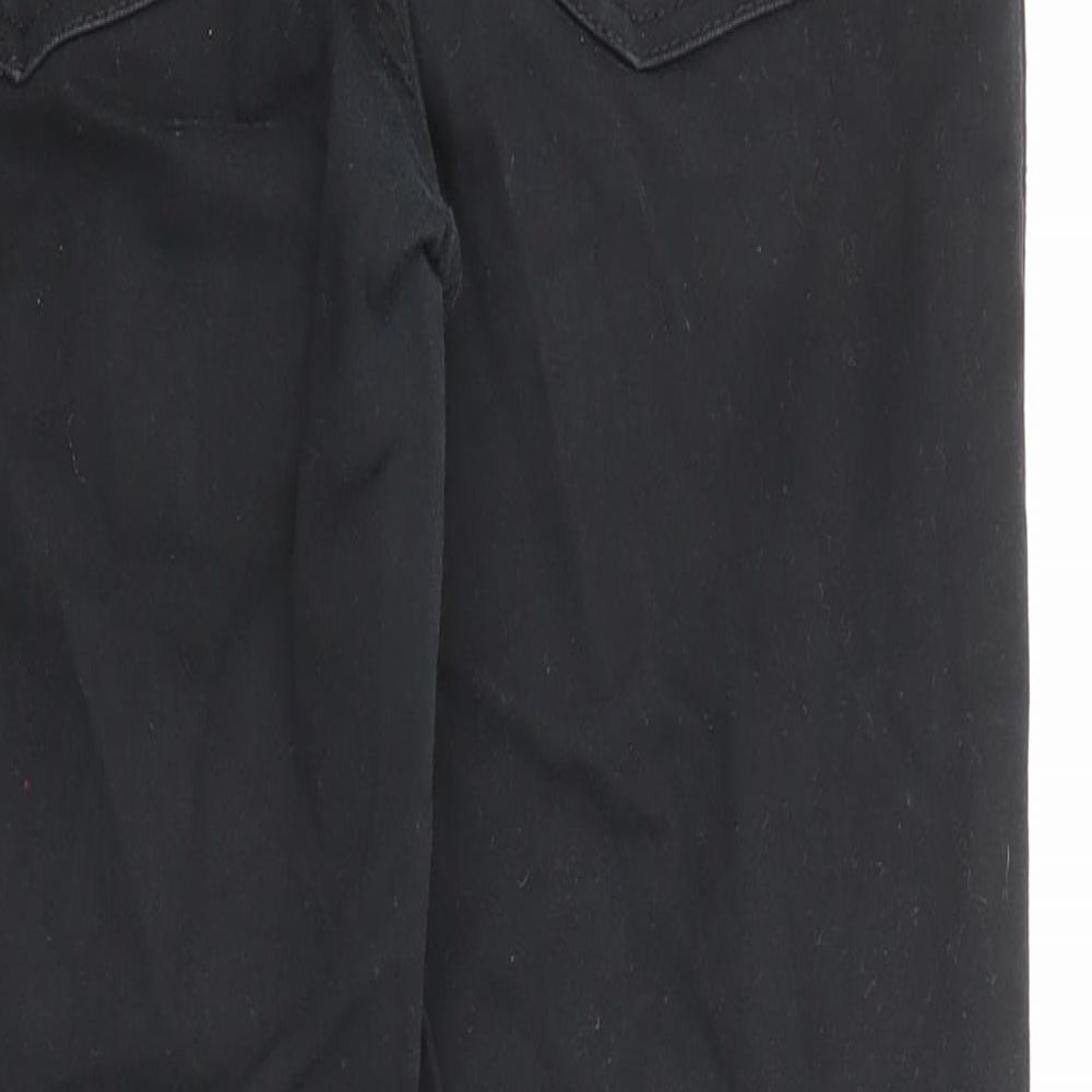 New Look Womens Black Cotton Skinny Jeans Size 10 Regular Zip