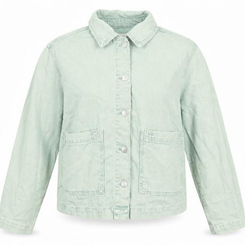Pull&Bear Womens Green Jacket Size S Button