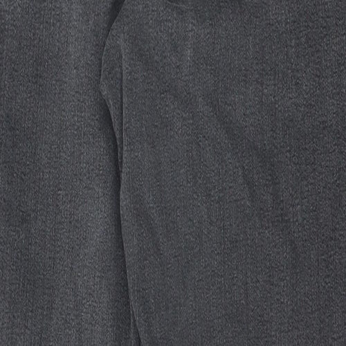 Julipa Womens Black Cotton Straight Jeans Size 16 Regular Zip