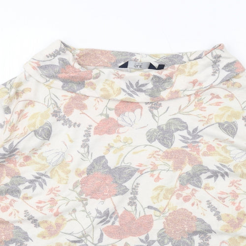 EWM Womens Multicoloured Roll Neck Floral Viscose Pullover Jumper Size 22