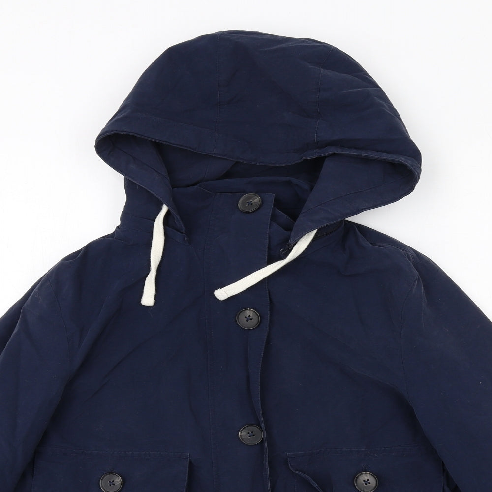 Marks and Spencer Womens Blue Jacket Size 10 Zip
