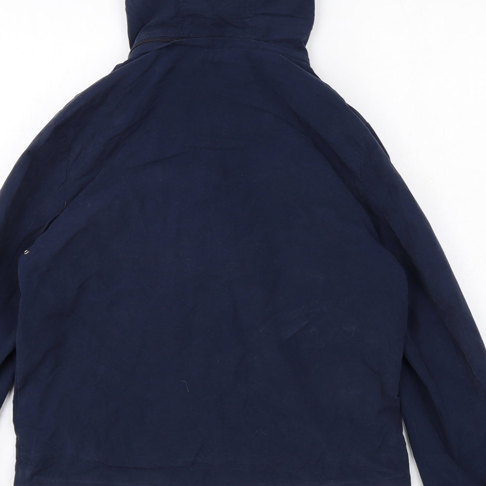 Marks and Spencer Womens Blue Jacket Size 10 Zip