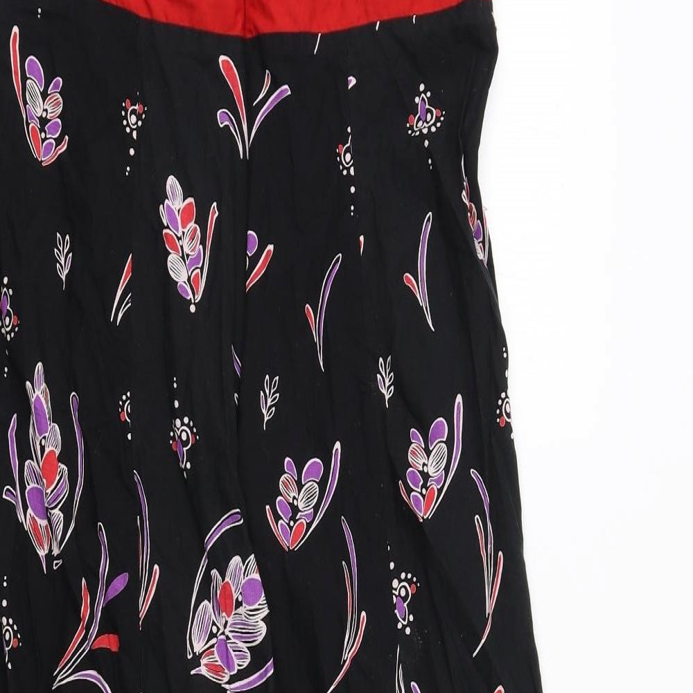 Love Label Womens Multicoloured Paisley Cotton Maxi Size 16 Halter Zip