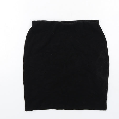 FOREVER 21 Womens Black Viscose A-Line Skirt Size XS