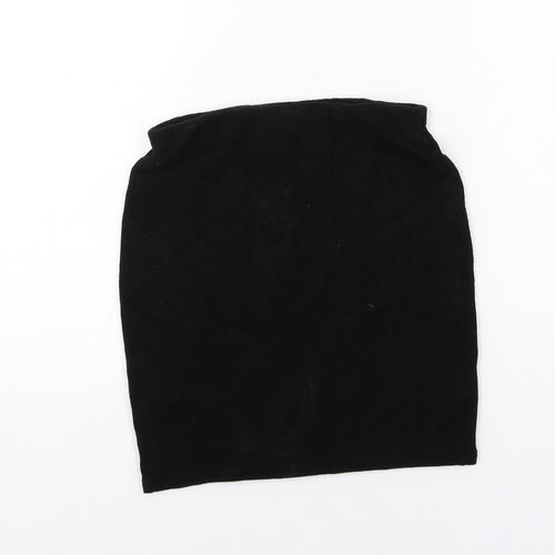 FOREVER 21 Womens Black Viscose A-Line Skirt Size XS