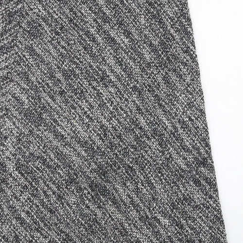 Marks and Spencer Womens Grey Viscose A-Line Skirt Size 14