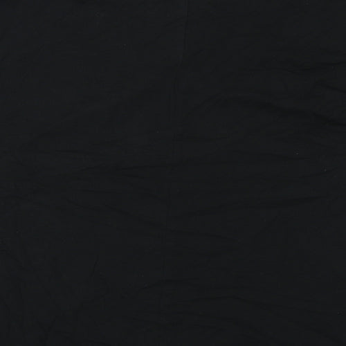 Diverse Womens Black Viscose Basic Blouse Size L Round Neck
