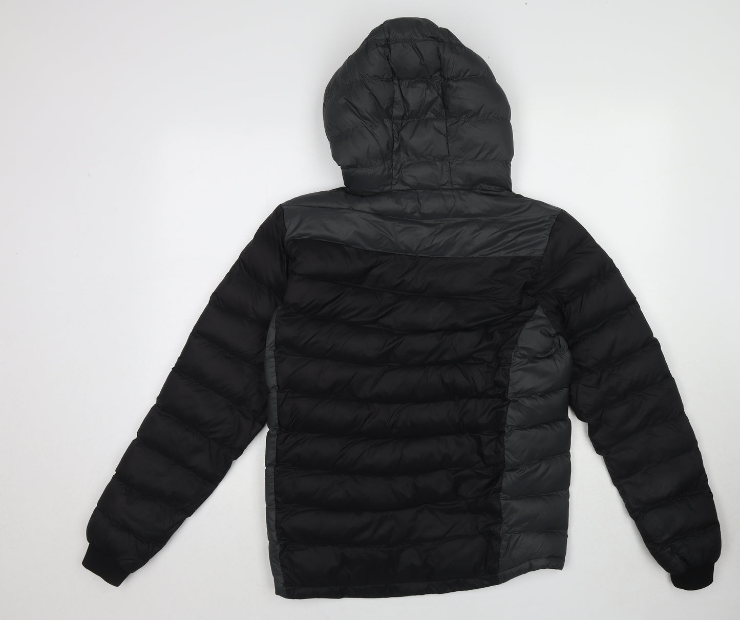 Brave Soul Mens Black Puffer Jacket Jacket Size XS Zip