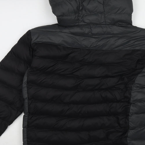 Brave Soul Mens Black Puffer Jacket Jacket Size XS Zip