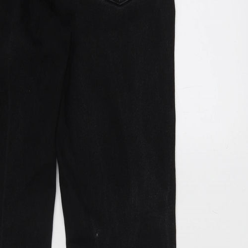 John Lewis Mens Black Cotton Skinny Jeans Size 32 in L32 in Regular Button