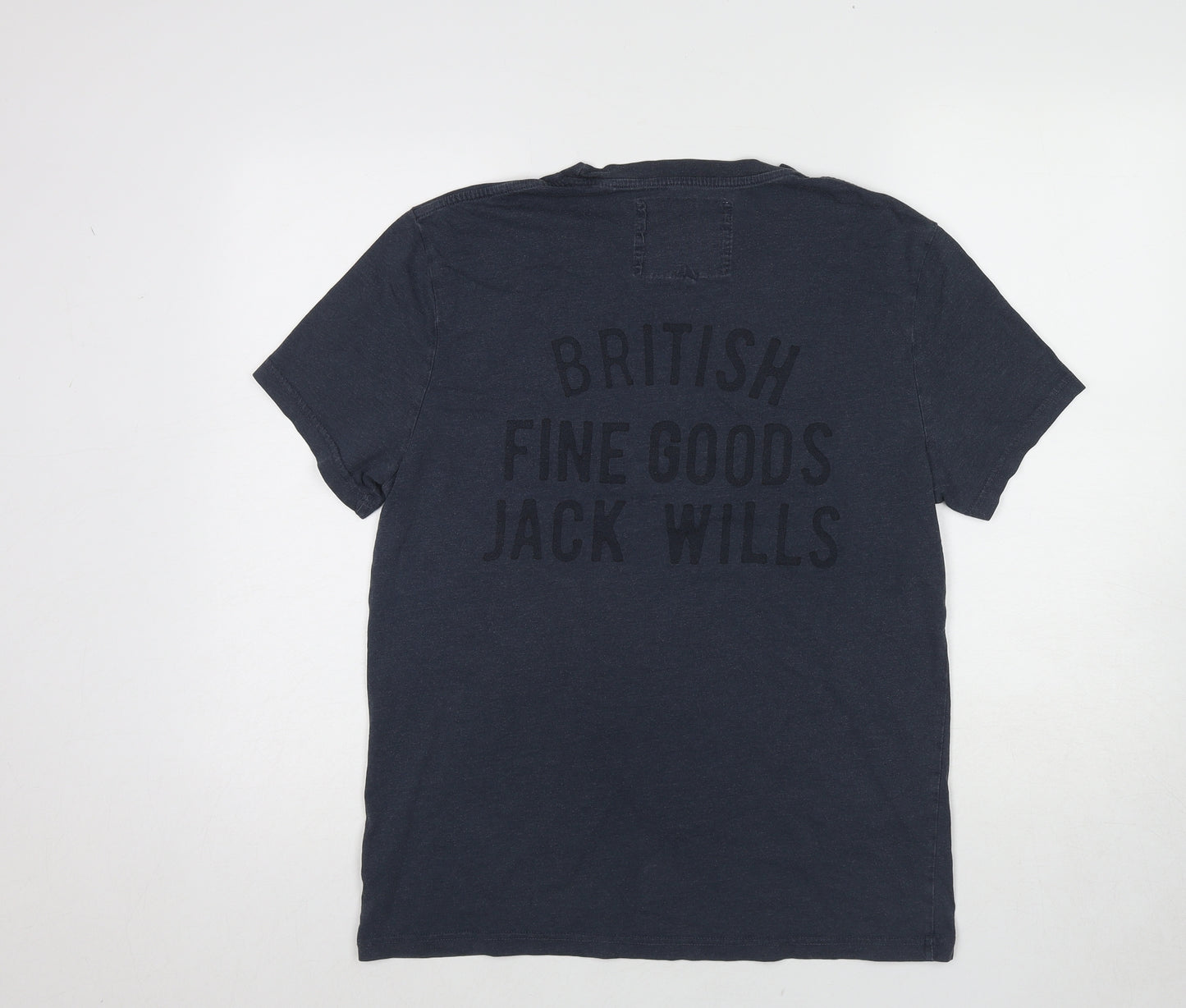 Jack Wills Mens Blue Cotton T-Shirt Size M Round Neck