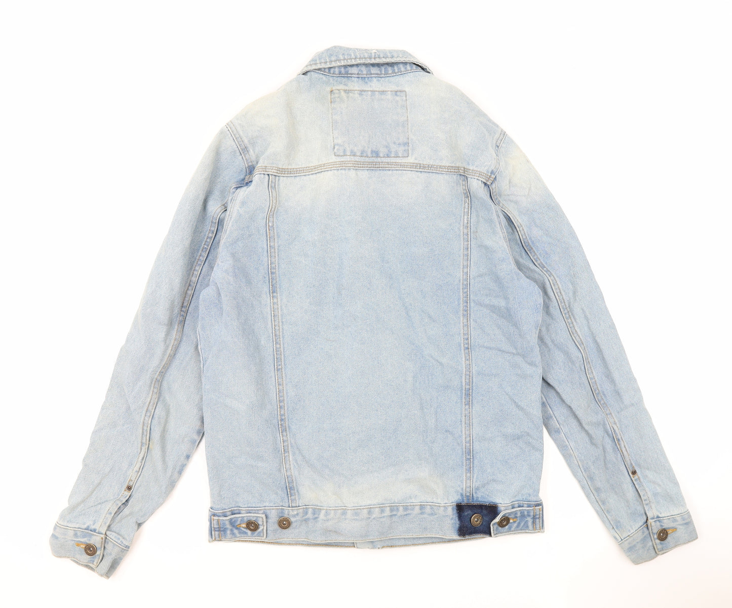 Zara Mens Blue Jacket Size M Button