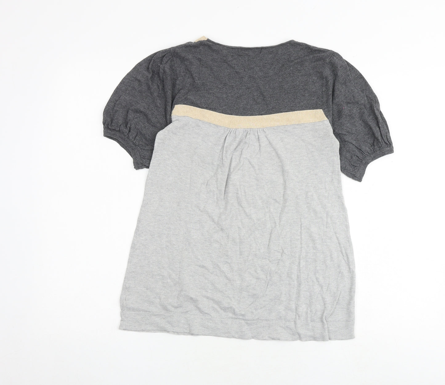 NEXT Womens Multicoloured 100% Cotton Basic T-Shirt Size 10 Round Neck