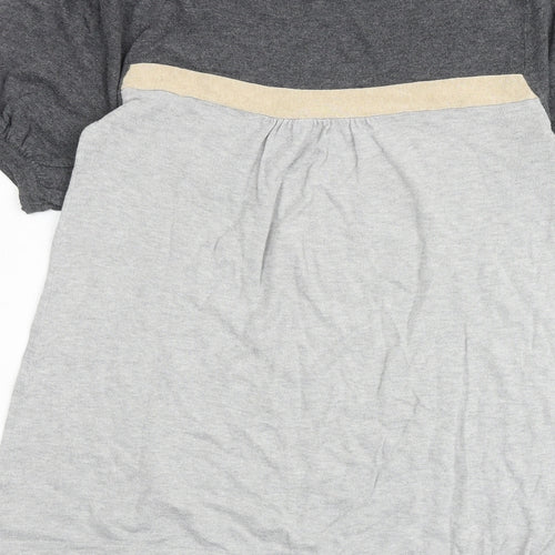 NEXT Womens Multicoloured 100% Cotton Basic T-Shirt Size 10 Round Neck